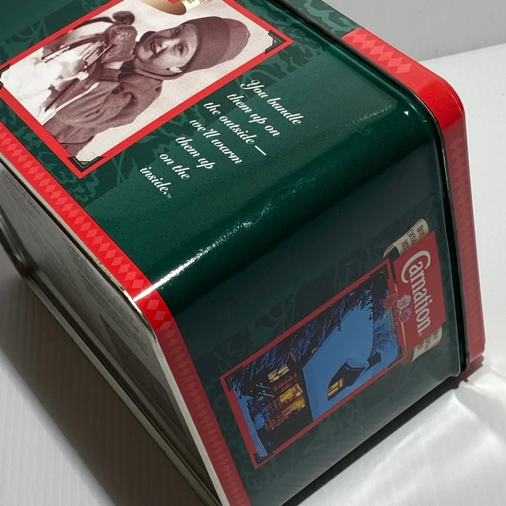 Vintage Tin Carnation Hot Cocoa Tin Vintage Decor